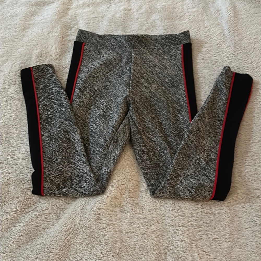 Express Gray and Black Leggings for Versatile Comfort